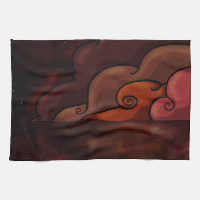Linge De Cuisine Danger rouge (Horizontal)