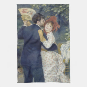 Linge De Cuisine Danse country par Pierre Renoir, Art Vintage