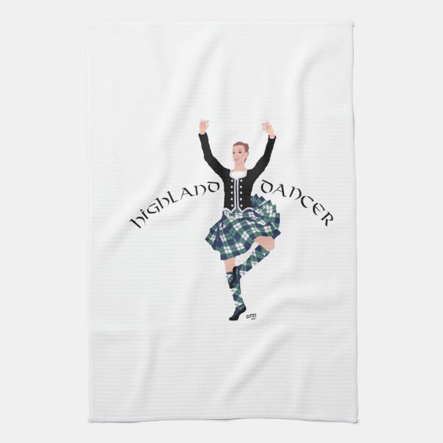 Linge De Cuisine Danseur des Highlands écossais - Fling (Vertical)