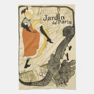 Linge De Cuisine Danseuse Art Nouveau Jane Avril par Toulouse Lautr