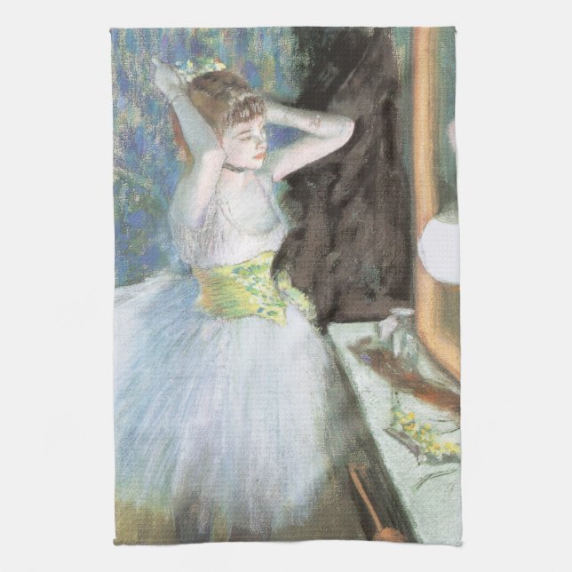 Linge De Cuisine Danseuse dans sa loge d'Edgar Degas (Vertical)