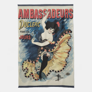 Linge De Cuisine Danseuse flamenco Art nouveau vintage, Ambassadeur