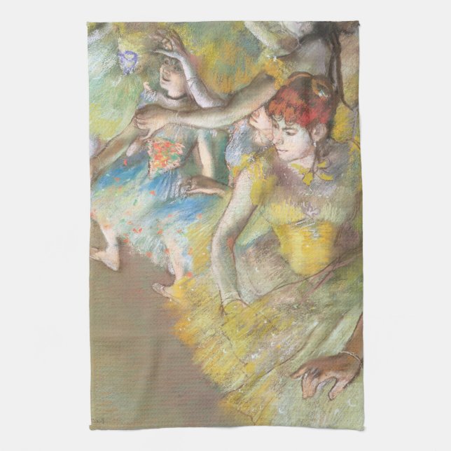 Linge De Cuisine Danseuses de ballet sur la scène par Edgar Degas (Vertical)