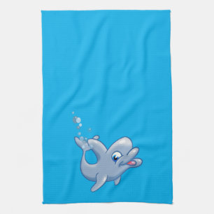 Linge De Cuisine Dauphin de dessin adorable