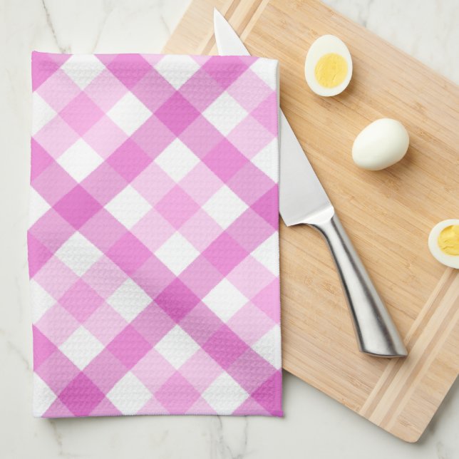 Linge De Cuisine De la cuisine de l'étiquette de nourriture - rose (Quart Plié)