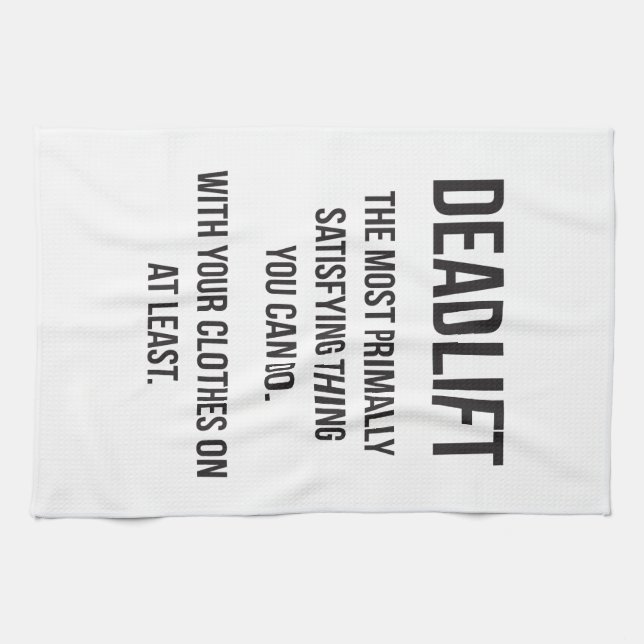 Linge De Cuisine Deadlift - Funny Gym - Novelty Workout (Horizontal)