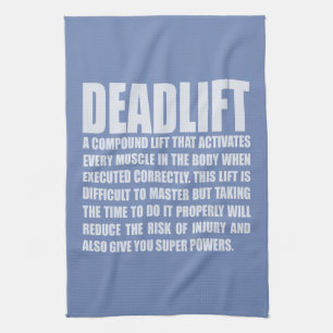 Linge De Cuisine Deadlift - séance d'entraînement drôle de