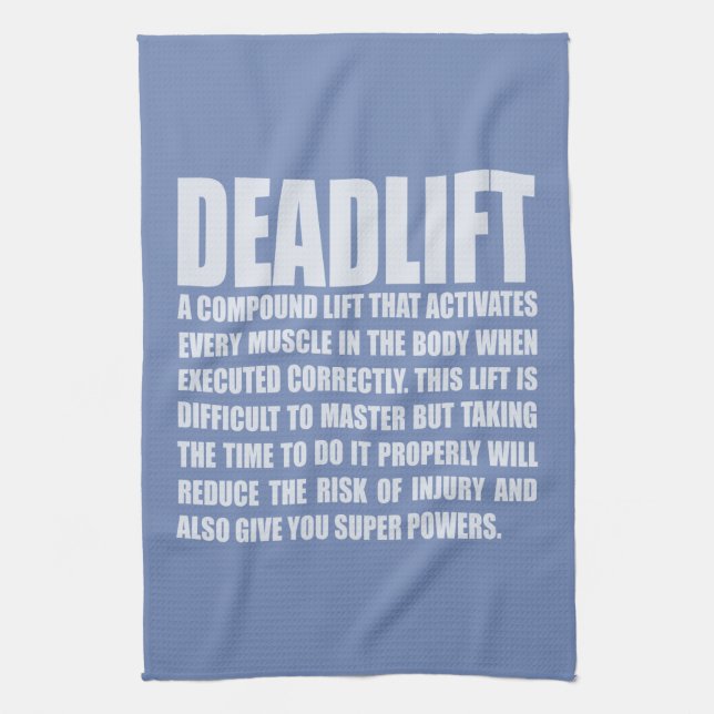 Linge De Cuisine Deadlift - séance d'entraînement drôle de (Vertical)