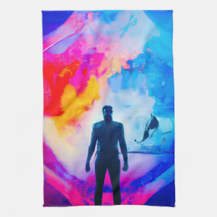 Linge De Cuisine Debout dans les couleurs