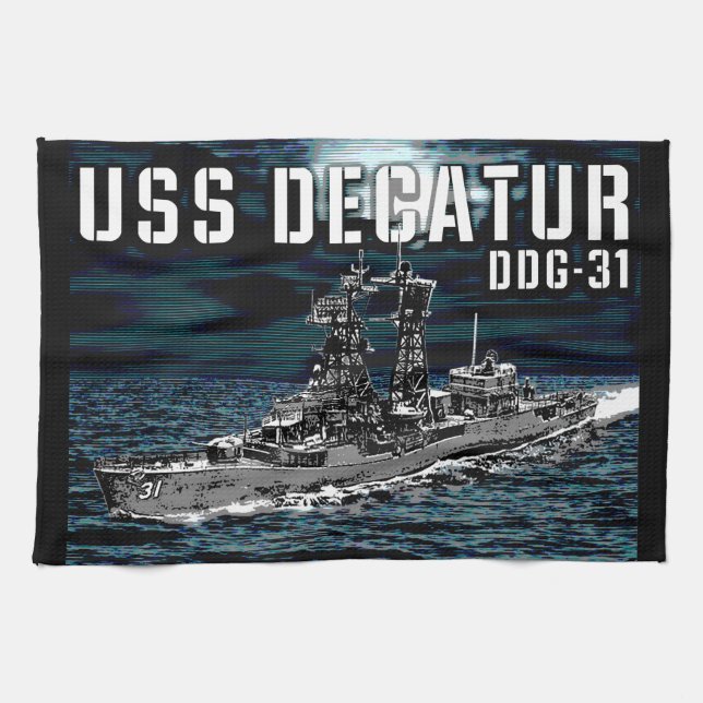Linge De Cuisine Décatur, destroyer de missiles guidés (Horizontal)