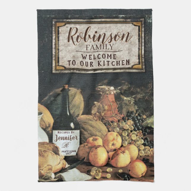 Linge De Cuisine Décor Cuisine personnalisée (Vertical)