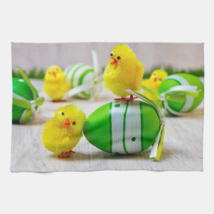 Linge De Cuisine Décor de Pâques - OEufs de Pâques et poussins