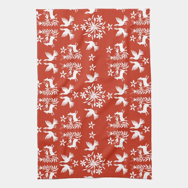 Linge De Cuisine Décor mexicain Otomi (Vertical)