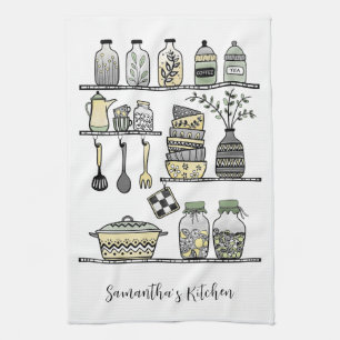 Linge De Cuisine Décor personnalisé de ferme moderne Bohème chic