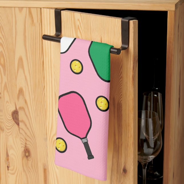 Linge De Cuisine Décoration créative de pickleball (Pliage en tiers)