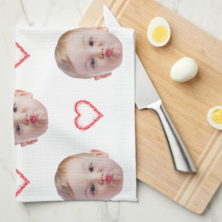 Linge De Cuisine Décoration de cuisine personnalisée avec visage de