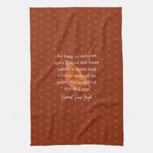 Linge De Cuisine Décoration de maison avec citation de Van Gogh sur