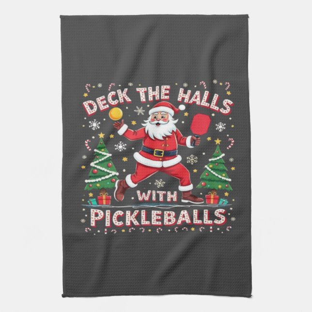 Linge De Cuisine Découvrir Les Halls Avec Des Pickleballs (Vertical)