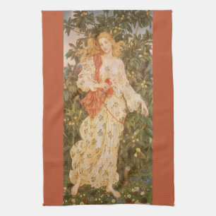 Linge De Cuisine Déesse des floraisons et des fleurs, Flora par Mor