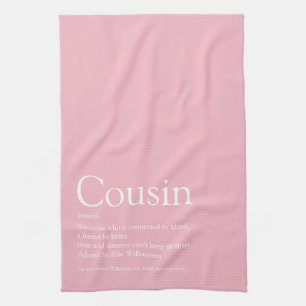 Linge De Cuisine Définition de Cousine Rose Féminine Amusante La Me