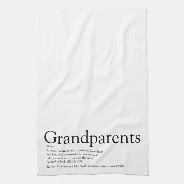 Linge De Cuisine Définition des meilleurs grands-parents du monde (Vertical)