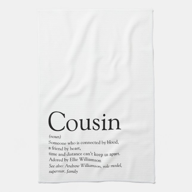 Linge De Cuisine Définition du meilleur cousin de tous les temps (Vertical)