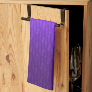 Linge De Cuisine Dégradé du lilas néon.