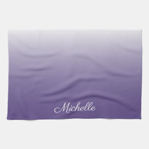 Linge De Cuisine dégradé personnalisé ombre Ultra Violet