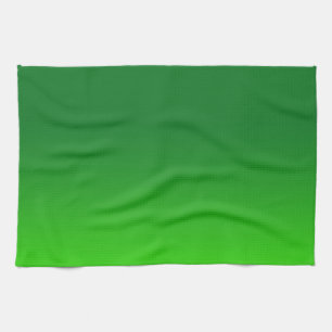 Linge De Cuisine Dégradé Vert Ombre Vivid Moderne Simple