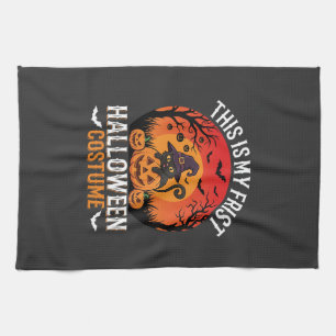 Linge De Cuisine Déguisement Halloween Sorcière Chat et Citrouille