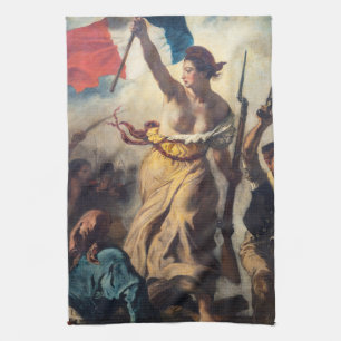 Linge De Cuisine Delacroix - La Liberté guidant le peuple de près