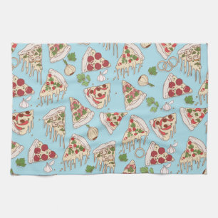 Linge De Cuisine Délicieux Motif de pizza au fromage