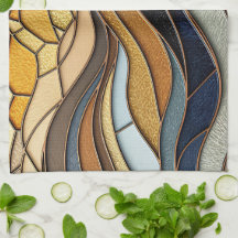 Desert Hills Sand Gold Mosaic Fine Art