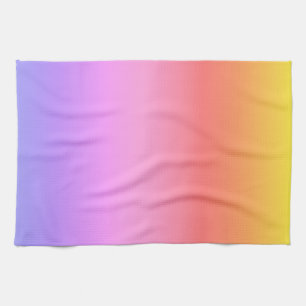 Linge De Cuisine Design abstrait rose violet jaune orange foncé
