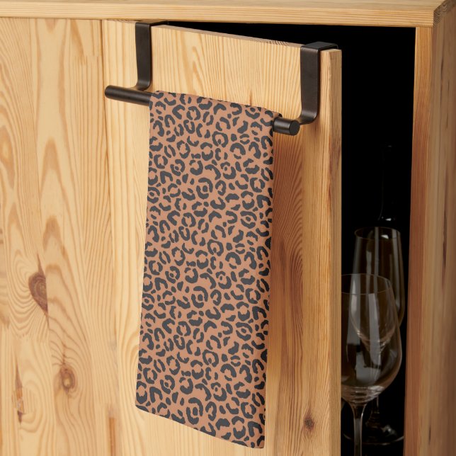Linge De Cuisine Design classique série Leopard 13 (Pliage en tiers)