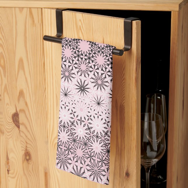 Linge De Cuisine Design de métamorphose rose (Pliage en tiers)