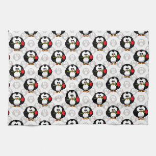 Linge De Cuisine Design de Motif de surface de pingouin mou Imprime