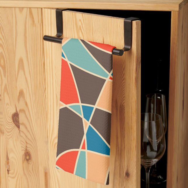 Linge De Cuisine Design des années 70 (Pliage en tiers)