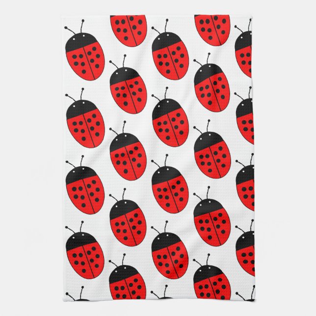 Linge De Cuisine Design Ladybug (Vertical)