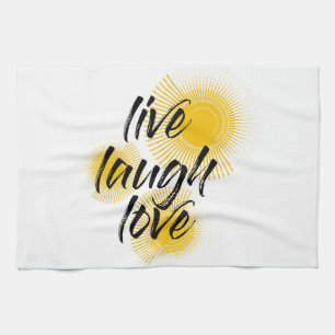 Linge De Cuisine Design moderne, gai, tendance Live Laugh Love