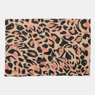 Linge De Cuisine Design Motif Leopard vintage
