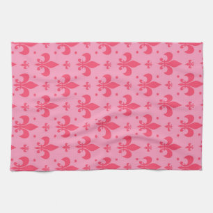 Linge De Cuisine Design Motif rose Fleur de lis