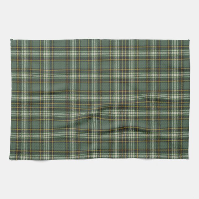 Linge De Cuisine Design Plaid Jaune Plaid Joli Vert (Horizontal)