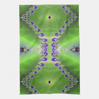 Linge De Cuisine Design vert et violet