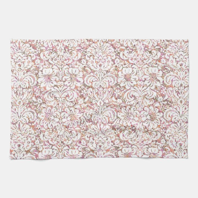 Linge De Cuisine Design vintage rose pâle (Horizontal)