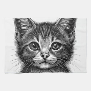 Linge De Cuisine Dessin adorable de Young Cat