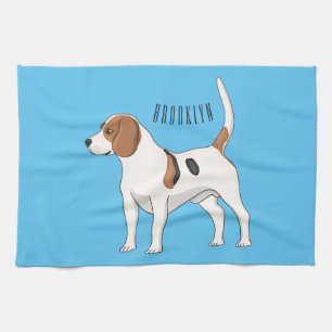 Linge De Cuisine dessin animé de chien beagle