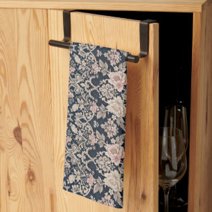Linge De Cuisine Dessin de dentelle florale sophistiqué et complexe