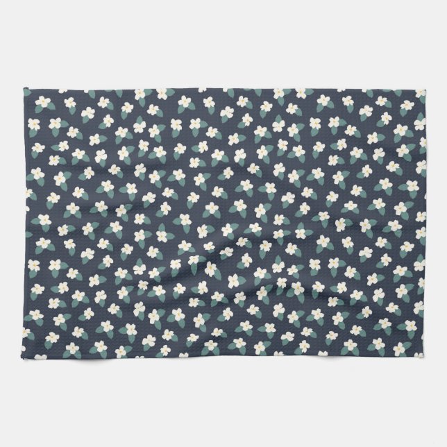 Linge De Cuisine Dessin de fleurs (Horizontal)