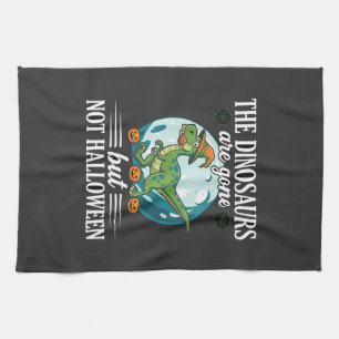 Linge De Cuisine Dessin de sorcière d'Halloween de dinosaure drôle
